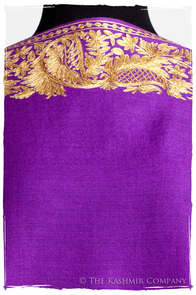 The Sophistiqué Oro Lilac Jardin Frontière Shawl