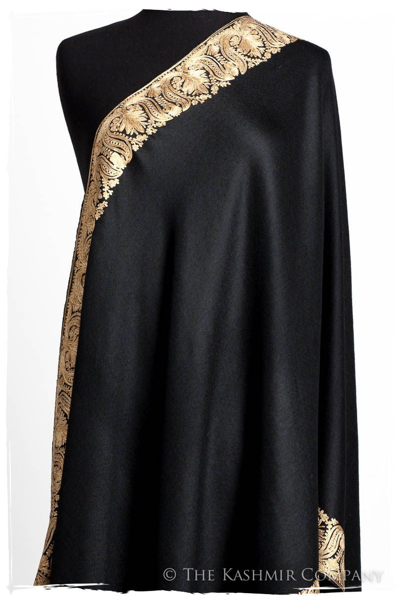 The Sophistiqué Oro Lotus Frontière Shawl