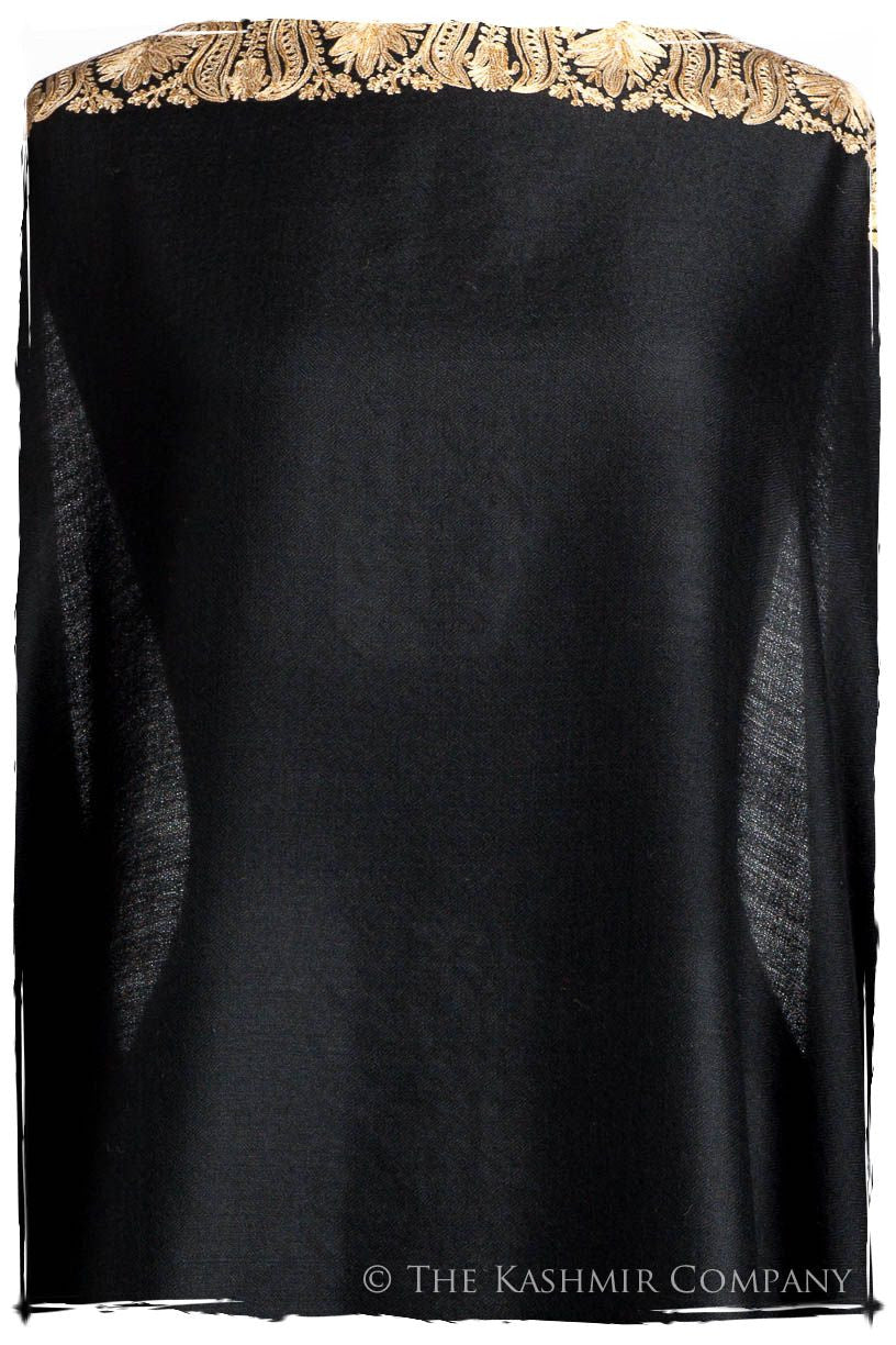 The Sophistiqué Oro Lotus Frontière Shawl