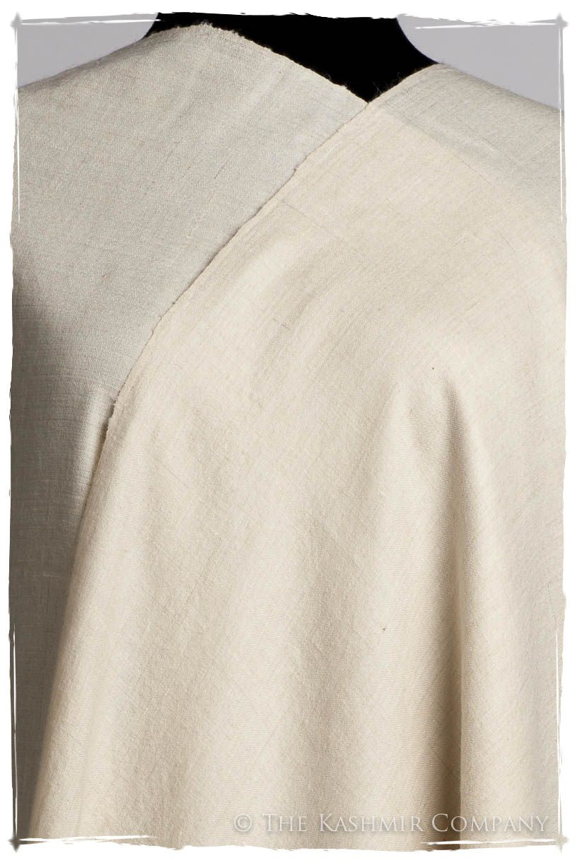 Turtledove Ivory - Le Luxe Simple - Grand Handloom Pashmina Shawl