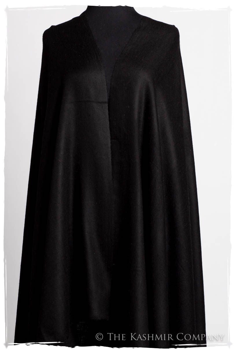 Caviar Ebony - Le Luxe Simple - Grand Handloom Pashmina Shawl