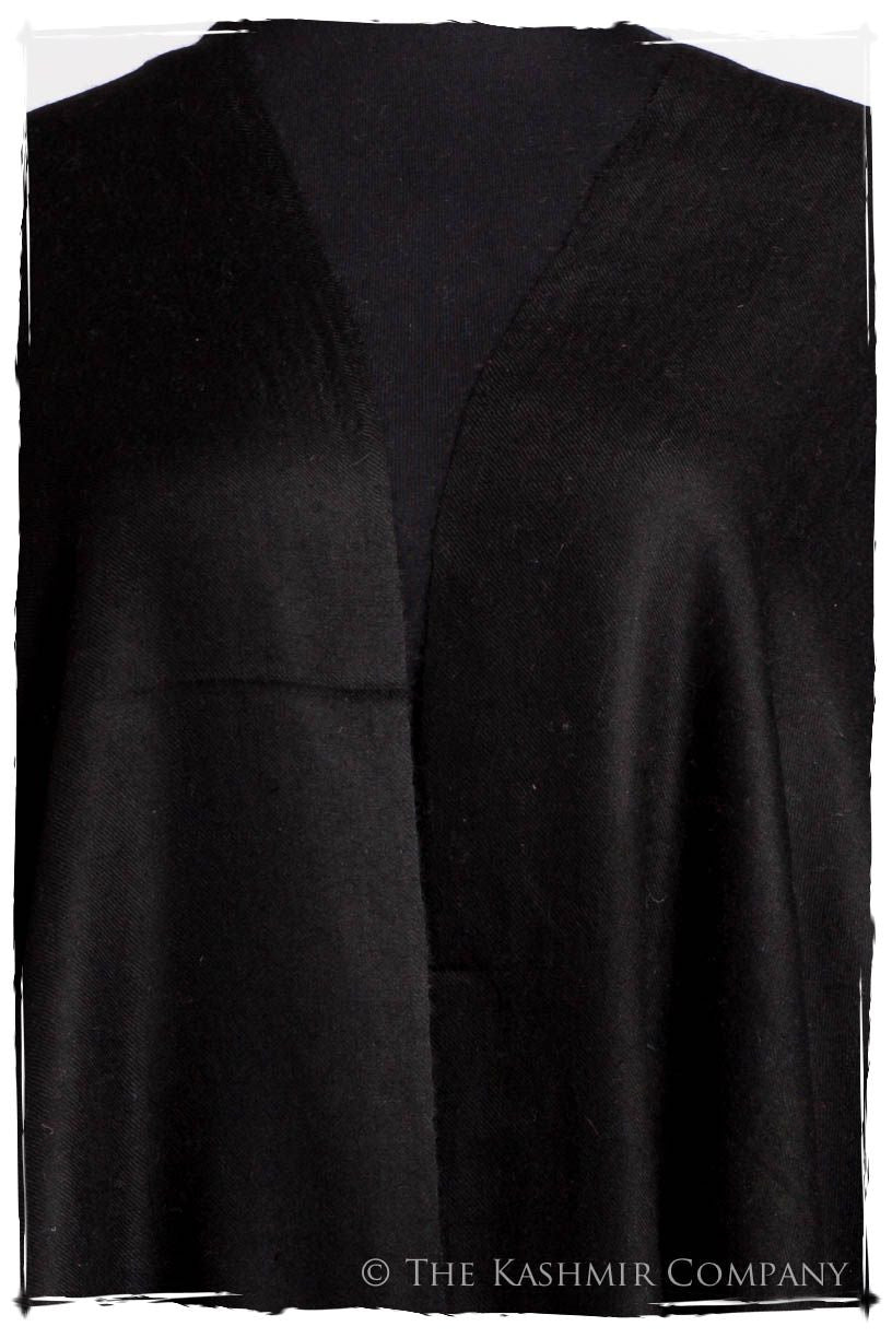 Caviar Ebony - Le Luxe Simple - Grand Handloom Pashmina Shawl