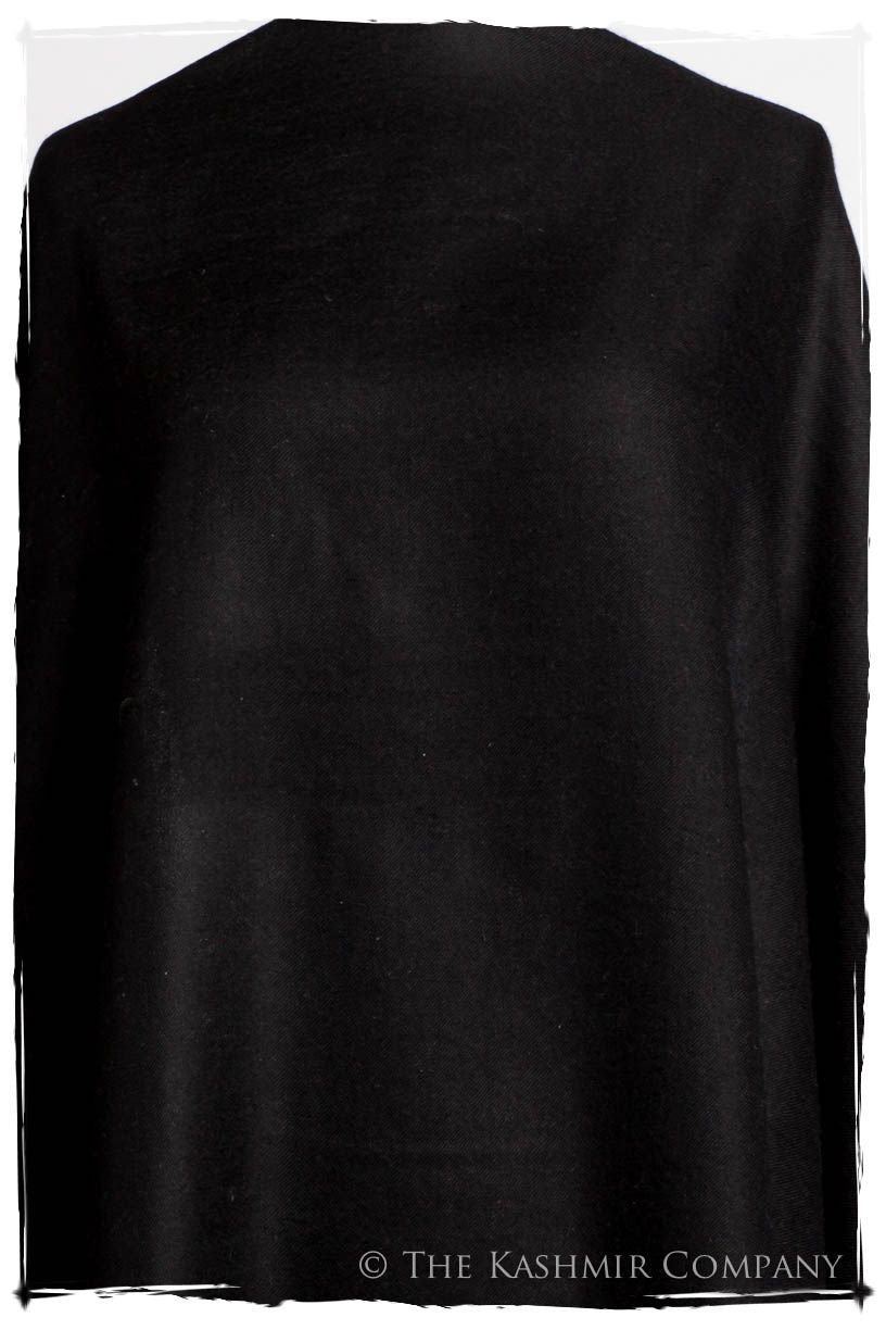 Caviar Ebony - Le Luxe Simple - Grand Handloom Pashmina Shawl