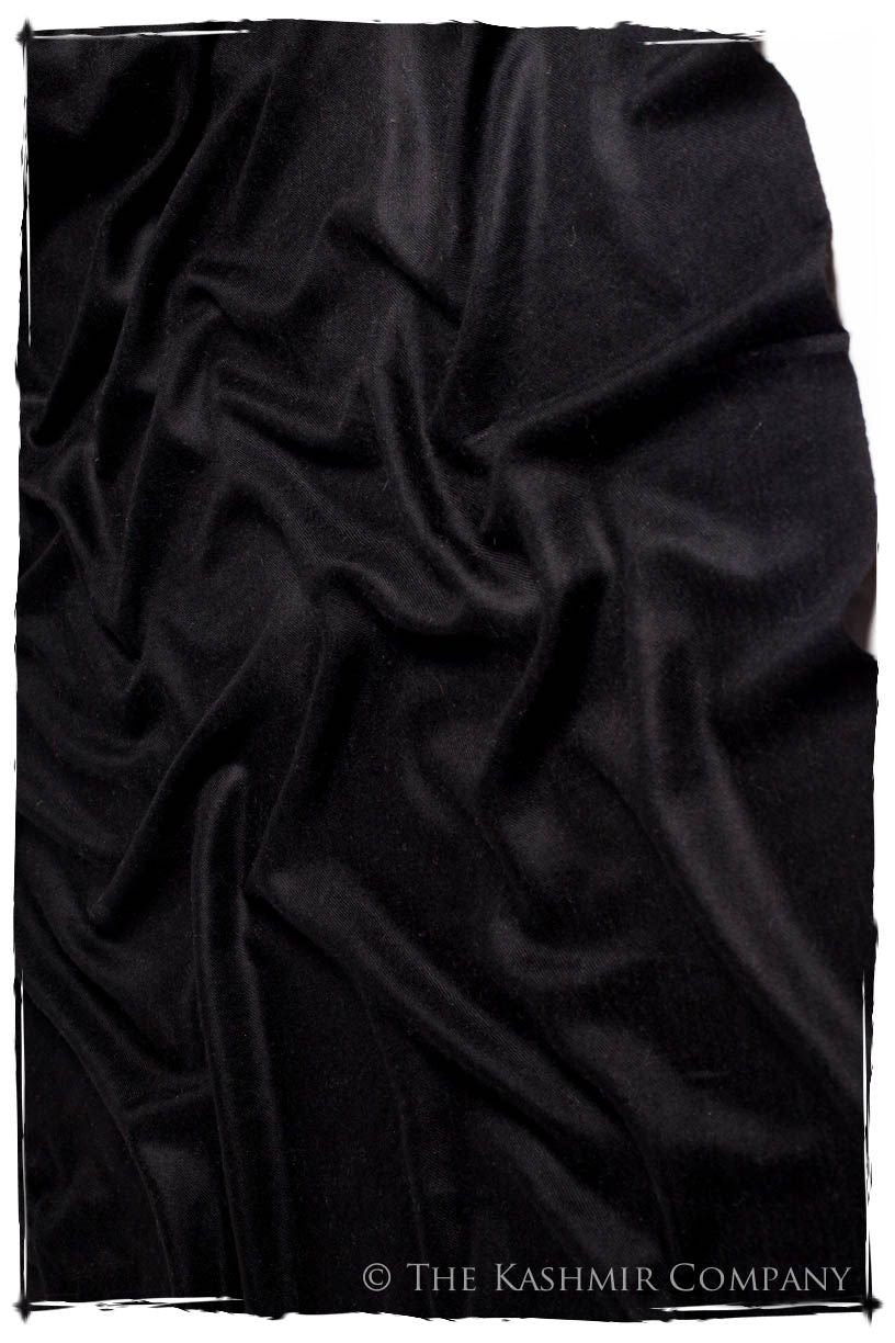 Caviar Ebony - Le Luxe Simple - Grand Handloom Pashmina Shawl