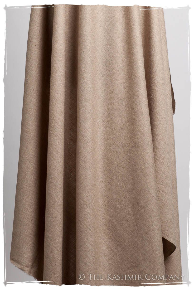 Cuban Sand Taupe - Le Luxe Simple - Grand Handloom Pashmina Shawl