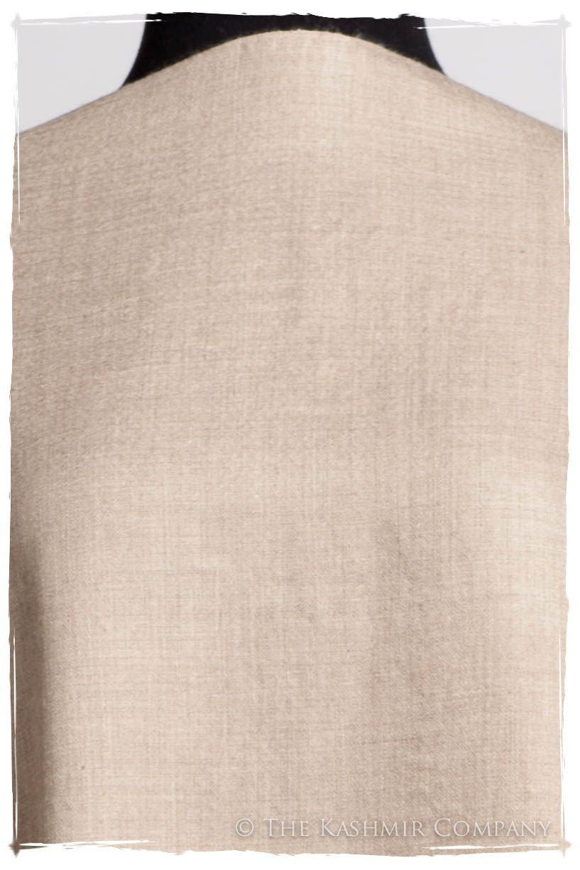 Cuban Sand Taupe - Le Luxe Simple - Grand Handloom Pashmina Shawl