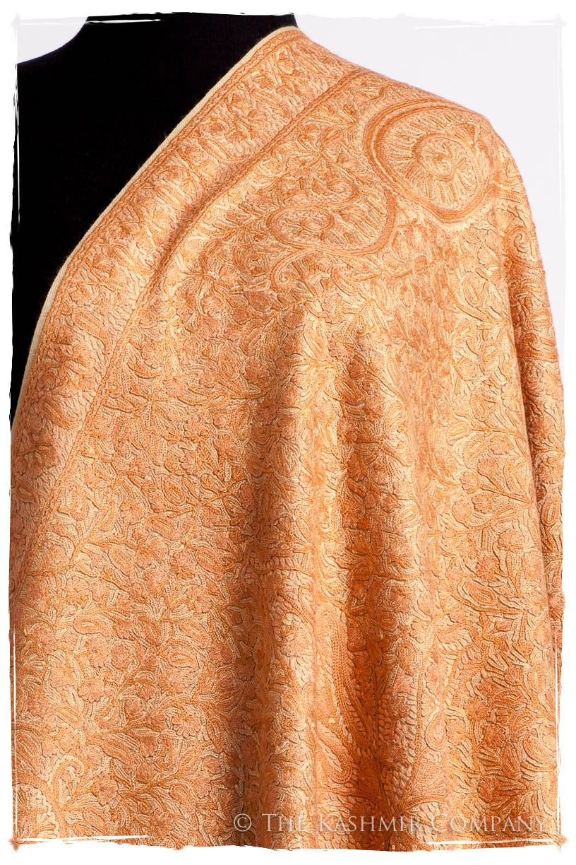 Champagne Crème Toscane Paisley Antiquaires Shawl