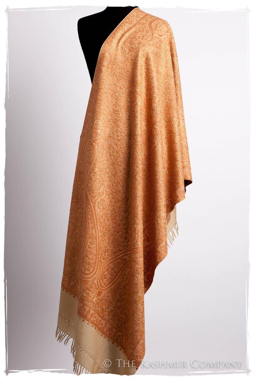 Champagne Crème Toscane Paisley Antiquaires Shawl