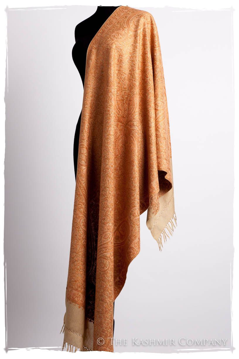 Champagne Crème Toscane Paisley Antiquaires Shawl