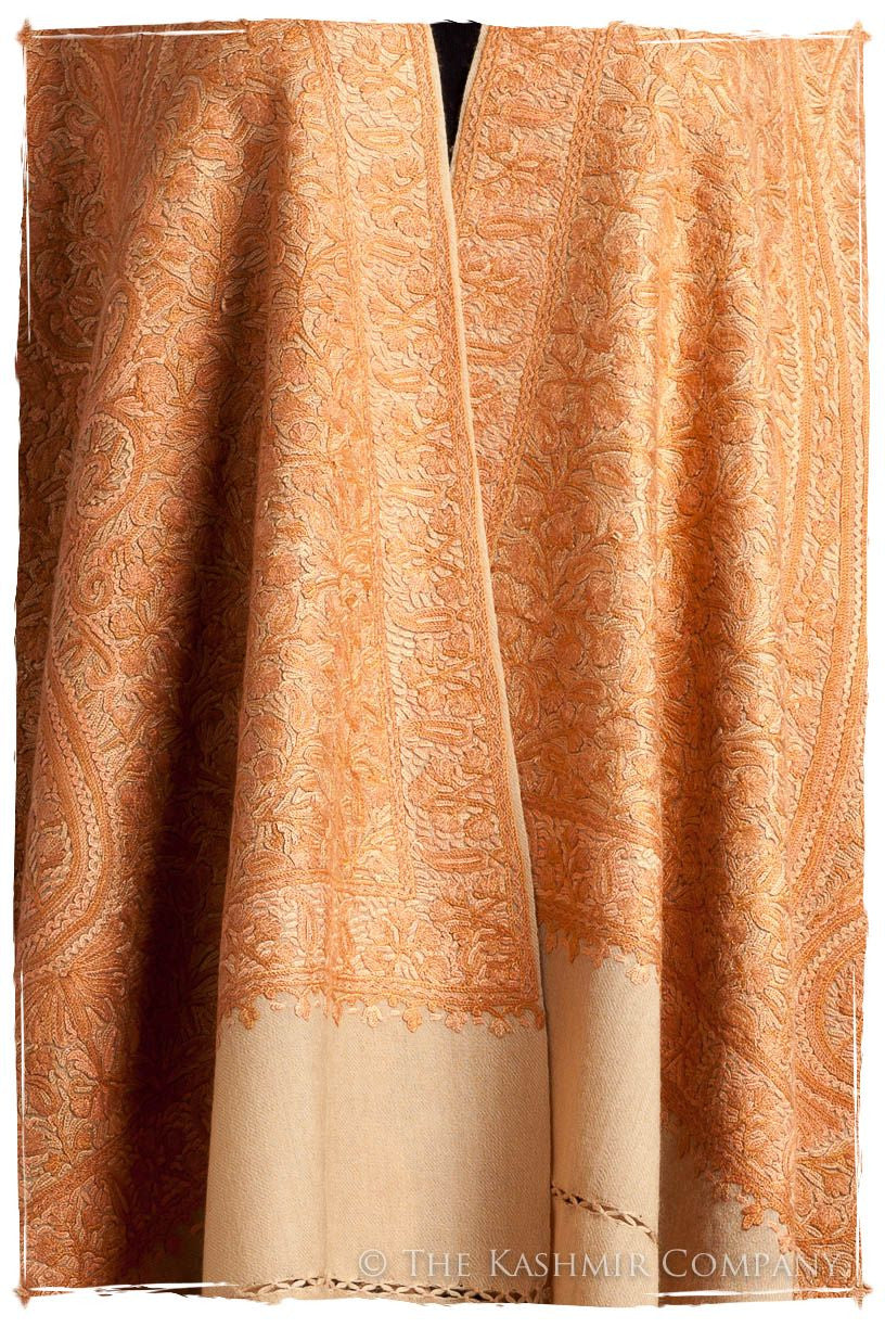 Champagne Crème Toscane Paisley Antiquaires Shawl