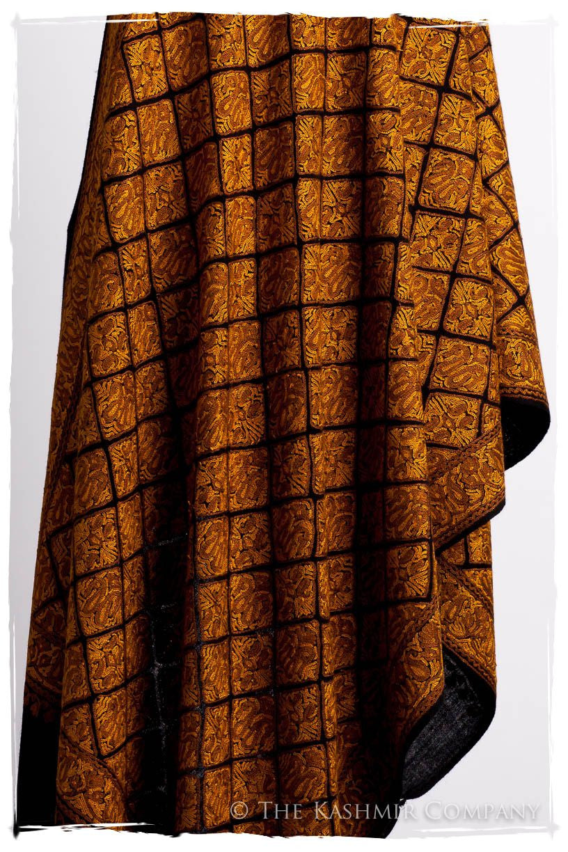 Aztec Mosaïque d'or Paisley Antiquaires Shawl