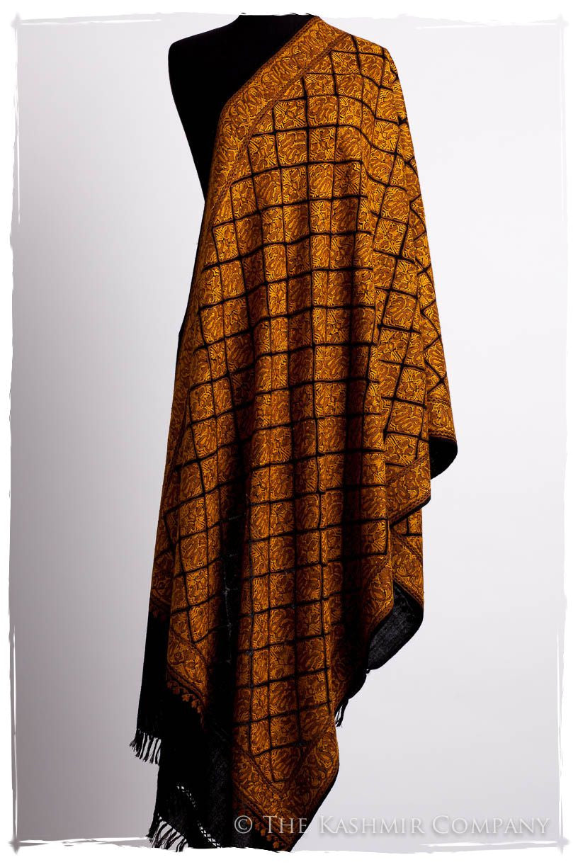 Aztec Mosaïque d'or Paisley Antiquaires Shawl