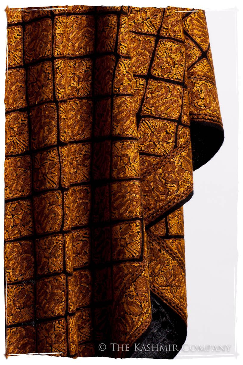 Aztec Mosaïque d'or Paisley Antiquaires Shawl