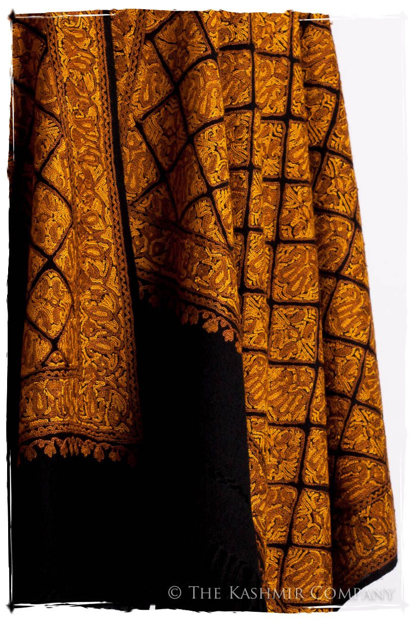 Aztec Mosaïque d'or Paisley Antiquaires Shawl