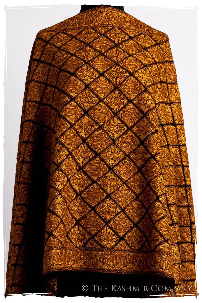 Aztec Mosaïque d'or Paisley Antiquaires Shawl