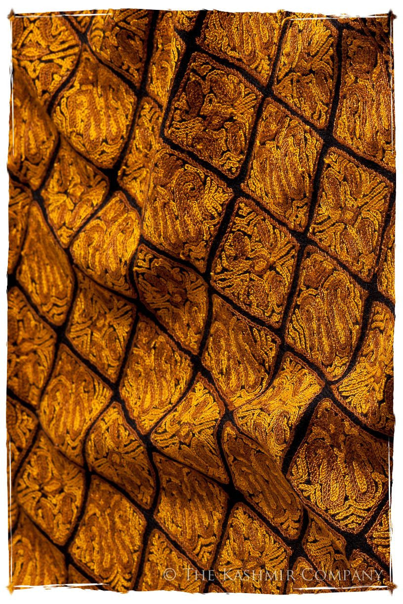 Aztec Mosaïque d'or Paisley Antiquaires Shawl