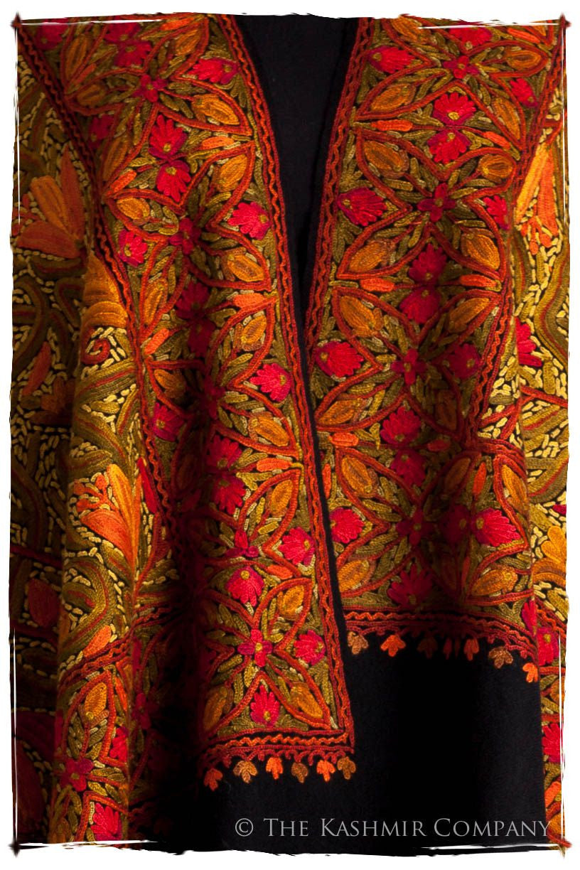 Jardin de Bijoux Rouges Antiquaires Shawl
