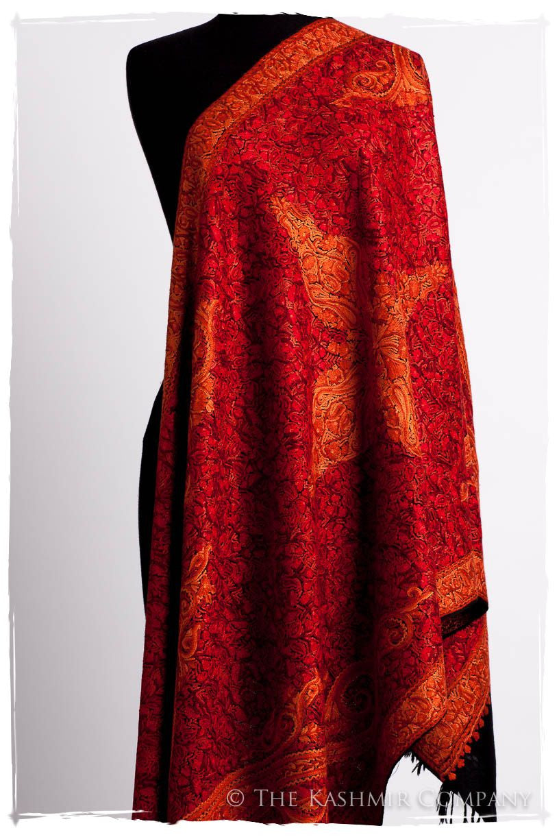 Diamants Rouges Trésor Paisley Antiquaires Shawl
