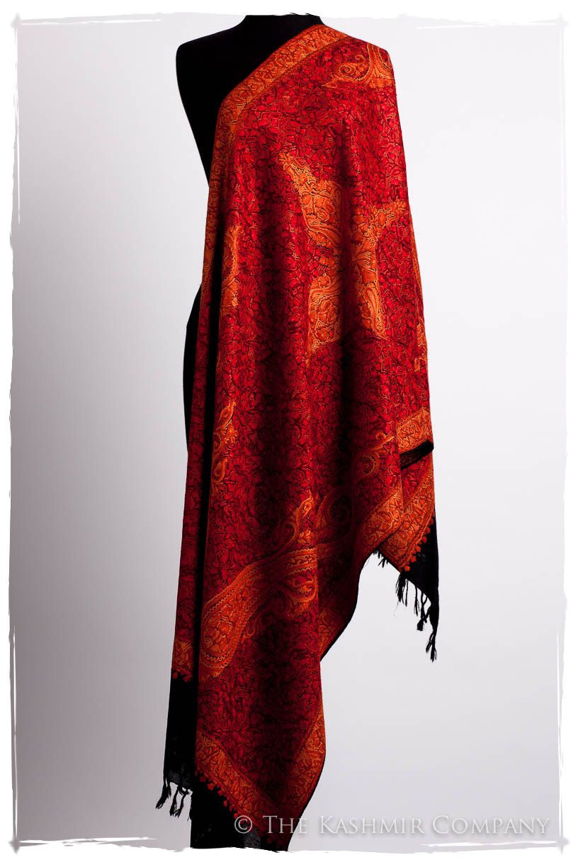 Diamants Rouges Trésor Paisley Antiquaires Shawl
