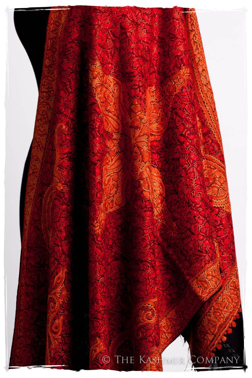 Diamants Rouges Trésor Paisley Antiquaires Shawl