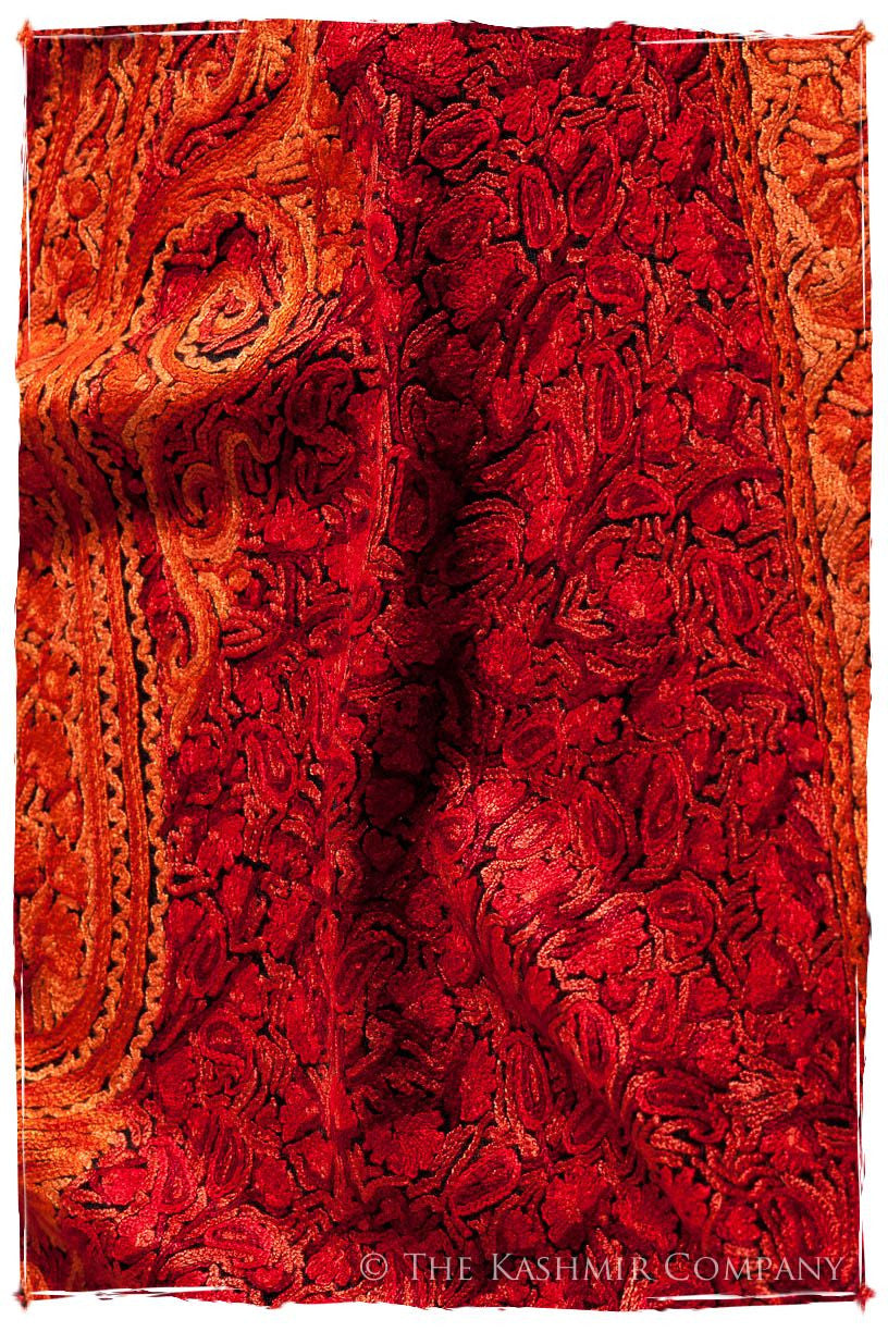 Diamants Rouges Trésor Paisley Antiquaires Shawl