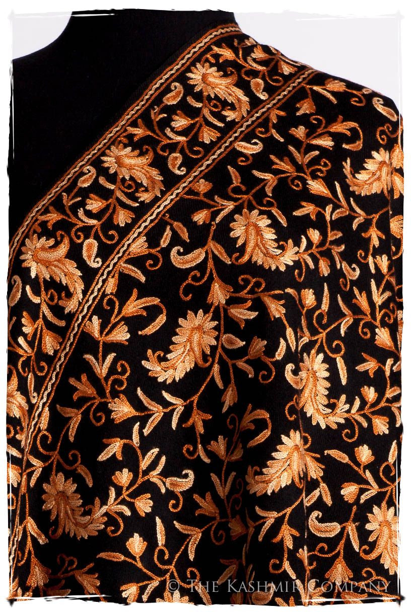 Nuances de Brun Paisley Secret Garden Shawl