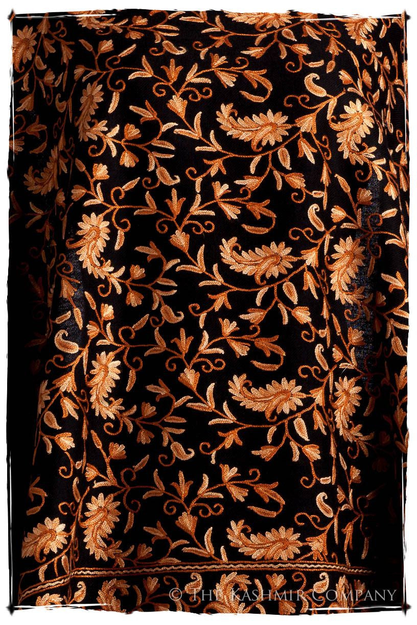 Nuances de Brun Paisley Secret Garden Shawl
