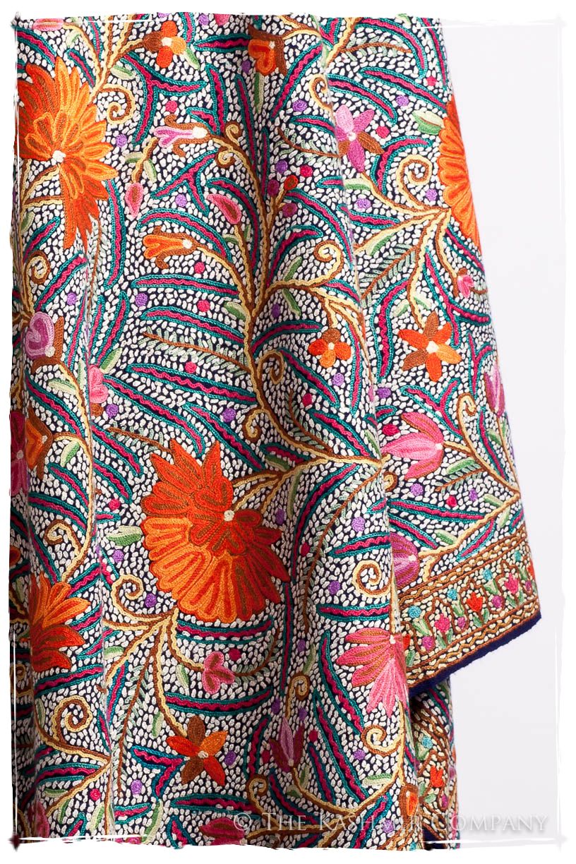 Lotus du lac Cachemire Antiquaires Shawl