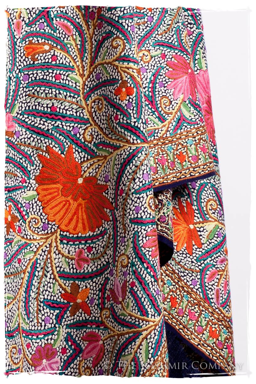 Lotus du lac Cachemire Antiquaires Shawl