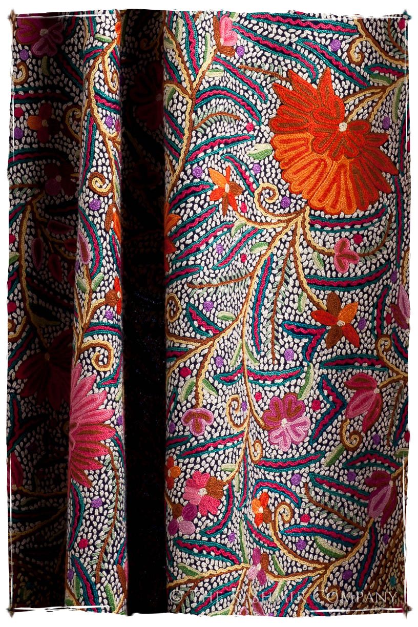 Lotus du lac Cachemire Antiquaires Shawl