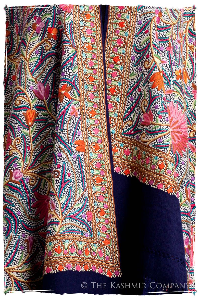Lotus du lac Cachemire Antiquaires Shawl