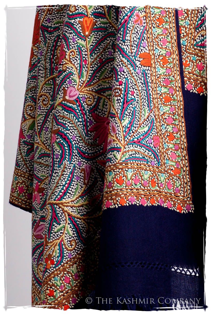 Lotus du lac Cachemire Antiquaires Shawl