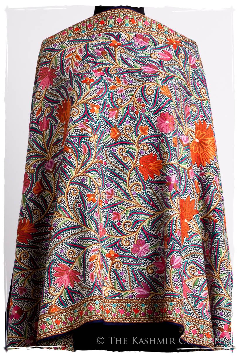Lotus du lac Cachemire Antiquaires Shawl
