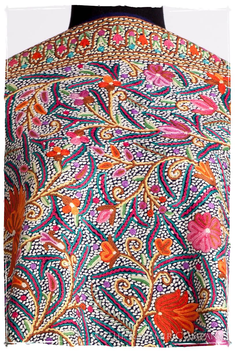 Lotus du lac Cachemire Antiquaires Shawl