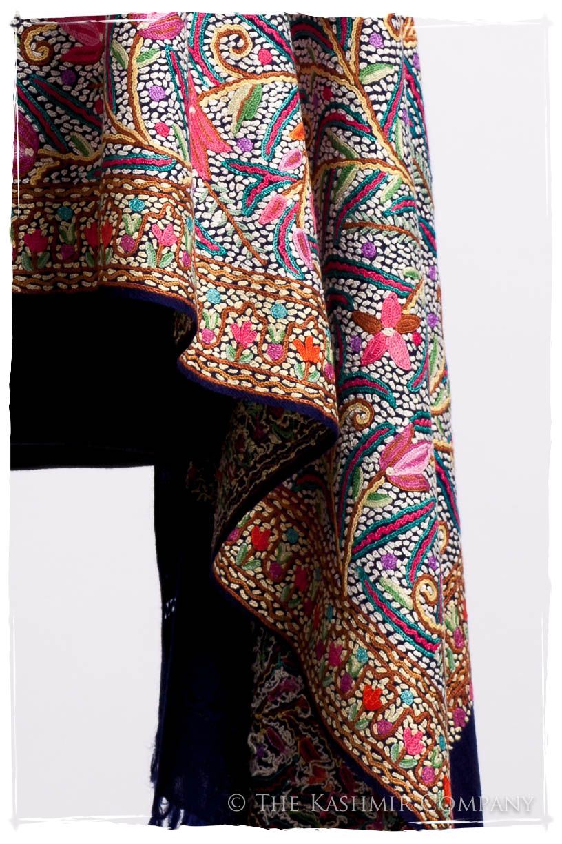 Lotus du lac Cachemire Antiquaires Shawl