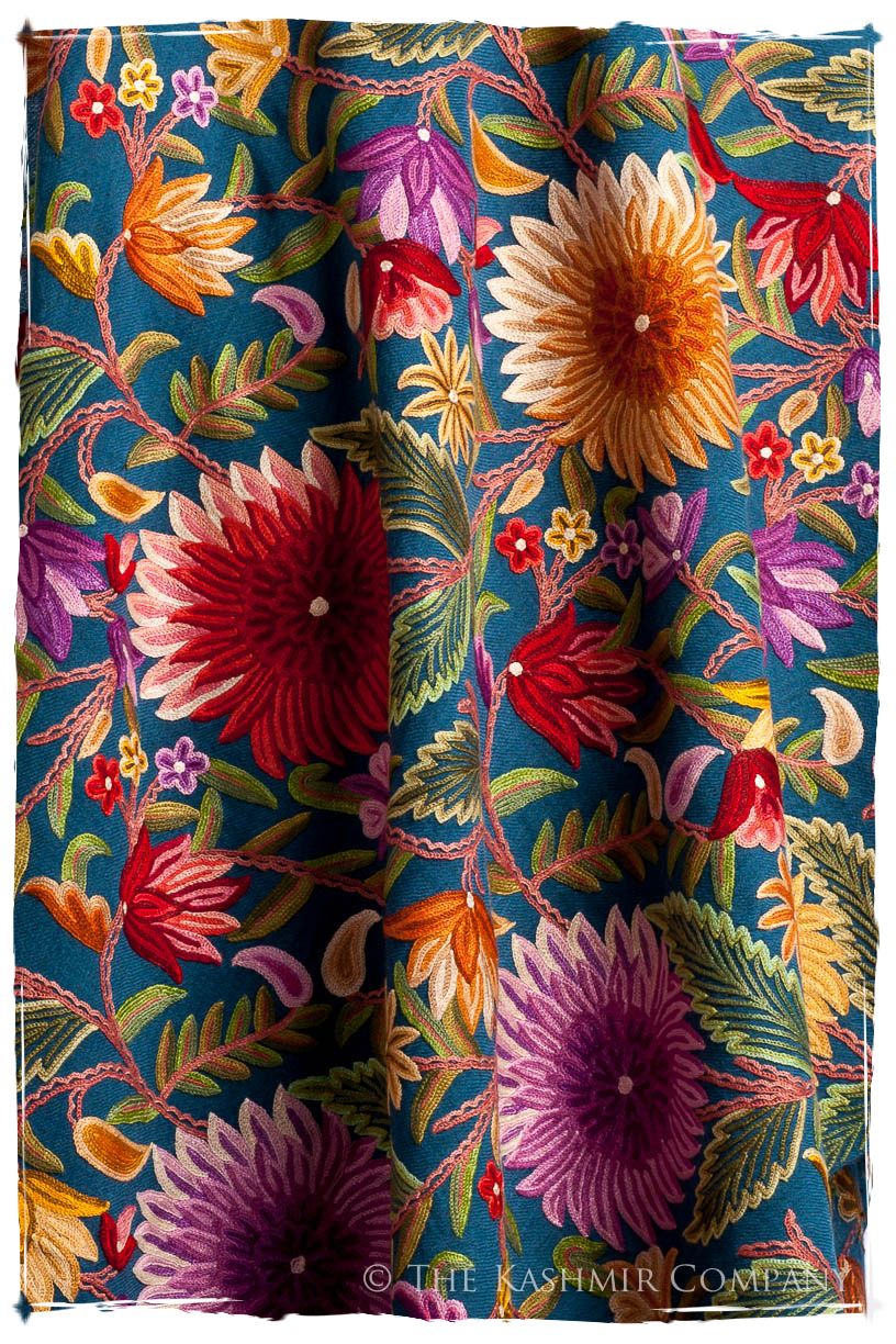 Fleur du Soleil Océan Bleu Renoirs Dream Shawl