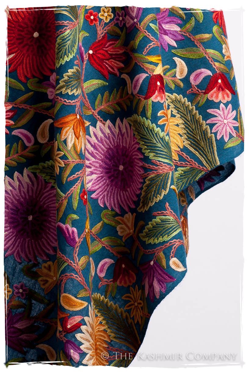 Fleur du Soleil Océan Bleu Renoirs Dream Shawl