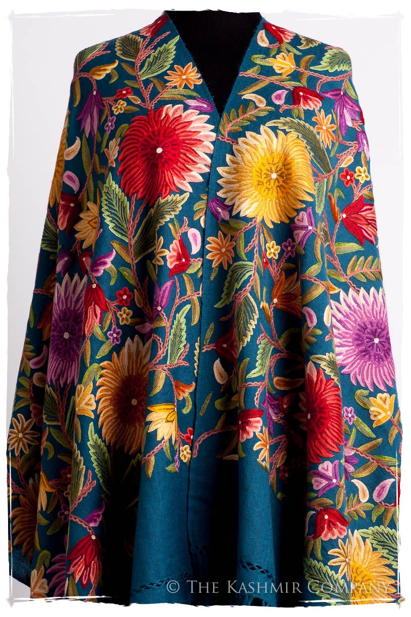 Fleur du Soleil Océan Bleu Renoirs Dream Shawl