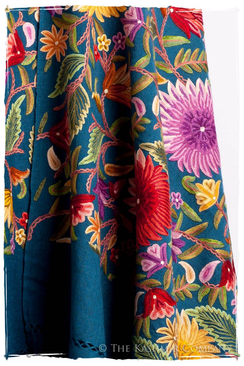 Fleur du Soleil Océan Bleu Renoirs Dream Shawl