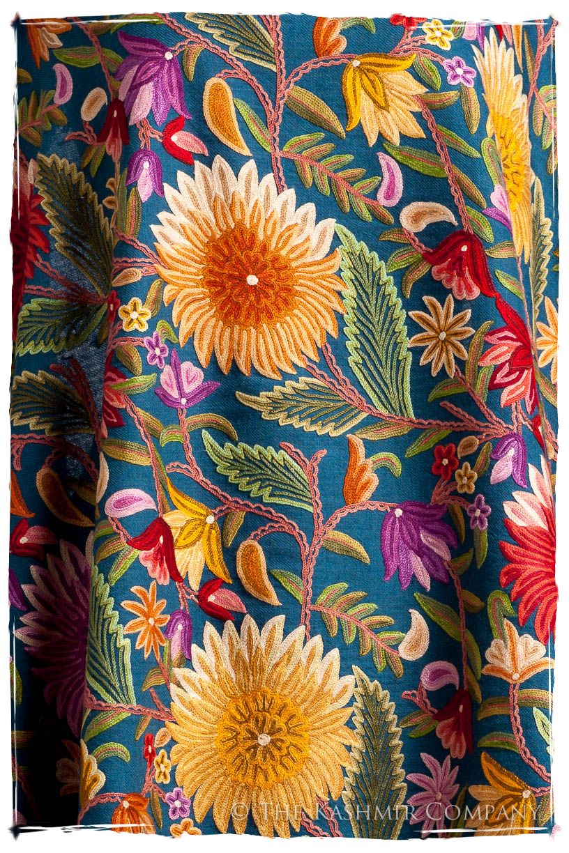 Fleur du Soleil Océan Bleu Renoirs Dream Shawl