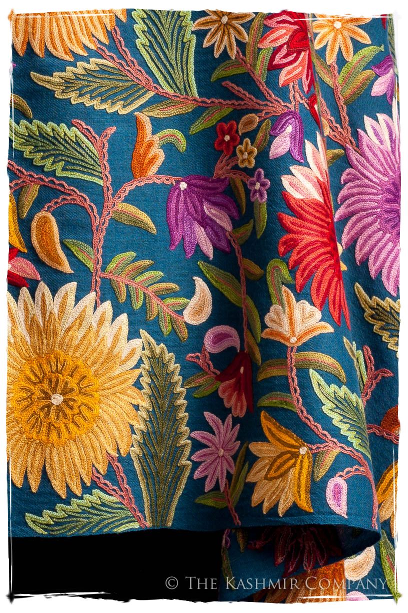 Fleur du Soleil Océan Bleu Renoirs Dream Shawl