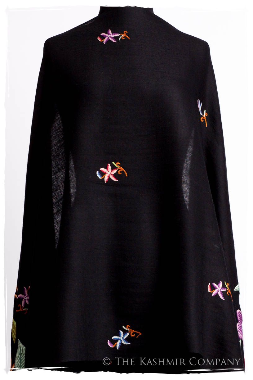 Je Ne Sais Quoi Français Noir Shawl