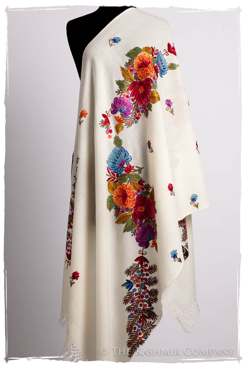 Frontière Jardin D'ivoire Bouquet Mascarade Shawl