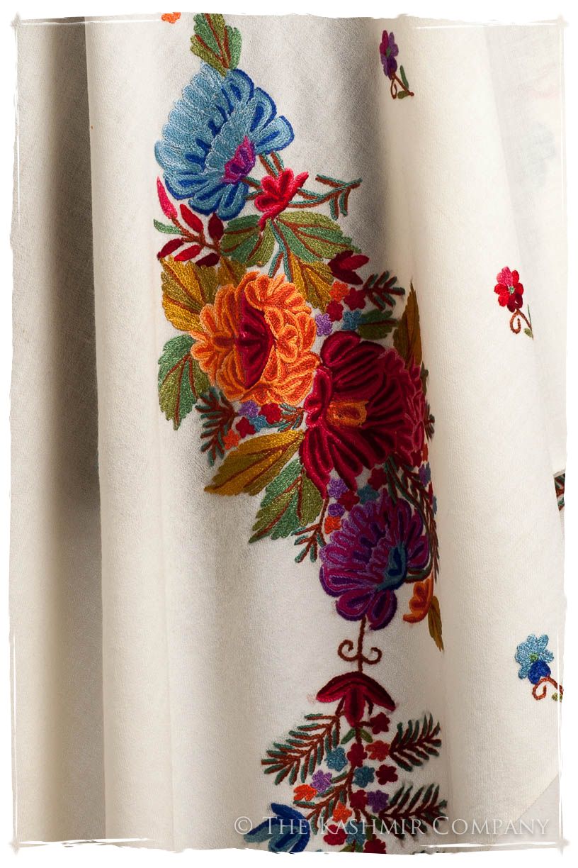 Frontière Jardin D'ivoire Bouquet Mascarade Shawl