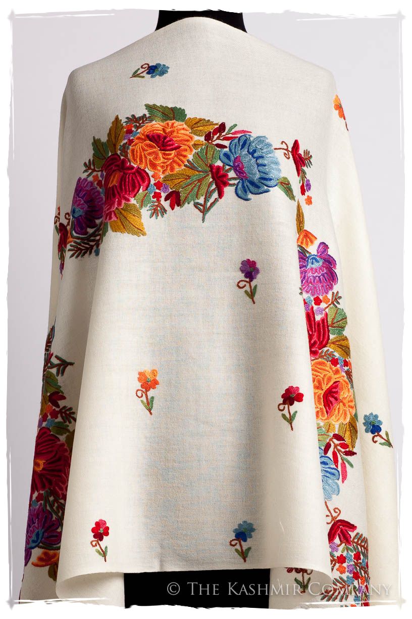 Frontière Jardin D'ivoire Bouquet Mascarade Shawl