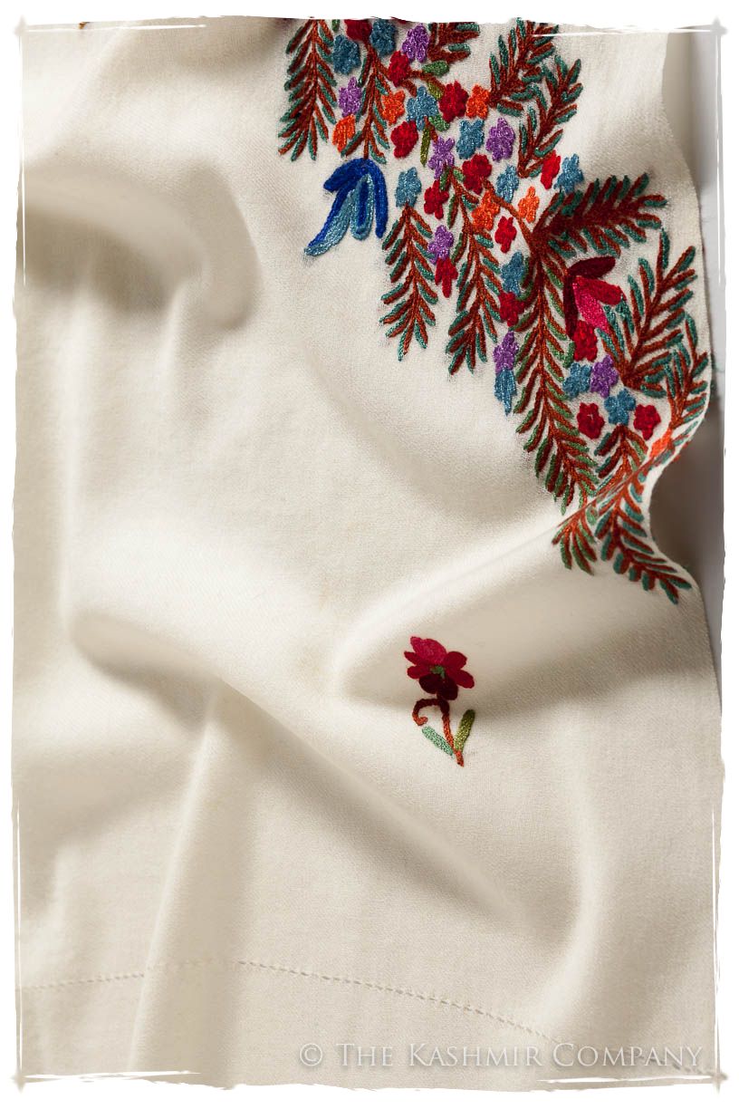 Frontière Jardin D'ivoire Bouquet Mascarade Shawl