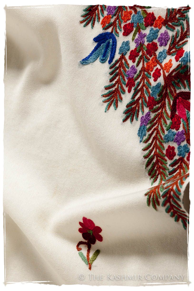 Frontière Jardin D'ivoire Bouquet Mascarade Shawl