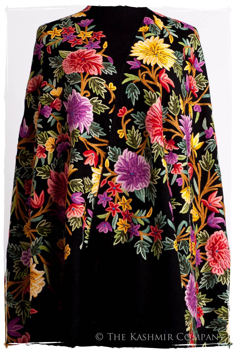 Fleur du Dahlia Doux Noir Renoirs Dream Shawl
