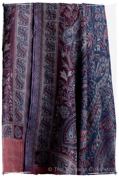 Étoile Saphir Mughal Paisley Reversible Soft Cashmere Scarf/Shawl