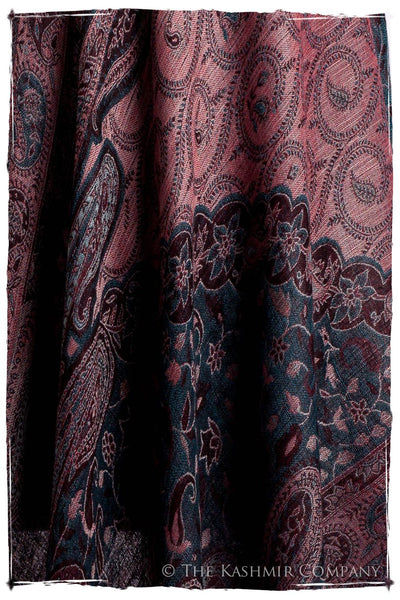 Crown Jewel Mughal Paisley Reversible Soft Cashmere Scarf/Shawl